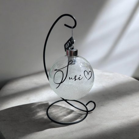Bola personalizada con nombre bola decorativa personalizada con nombre en metacrilato o cristal para regalo